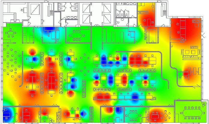 Shelf heatmap